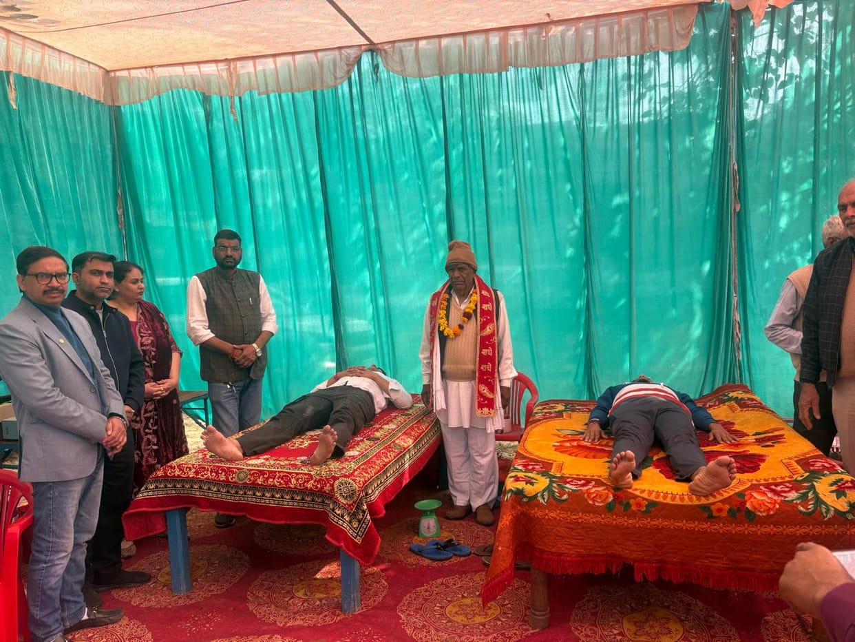 90 units of blood were collected in the camp.