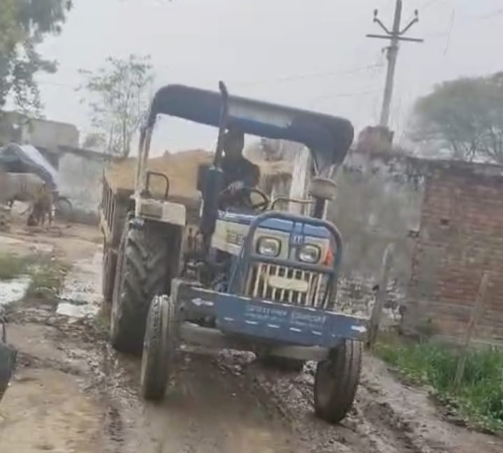 Controversy erupts over passing of soil-laden tractor through village, video goes viral