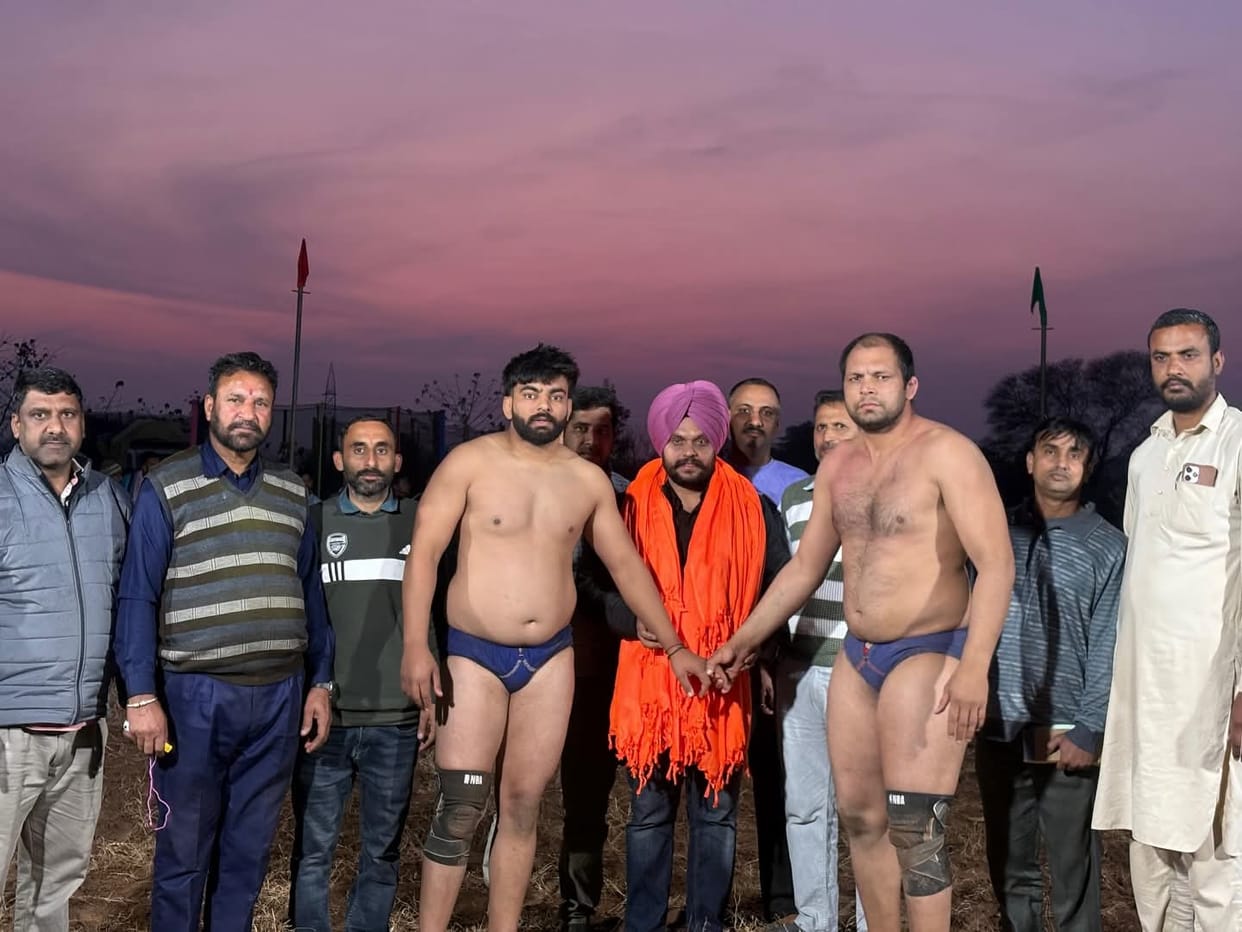 Gaurav wrestler from Ajnala won the Lakhdata Dangal