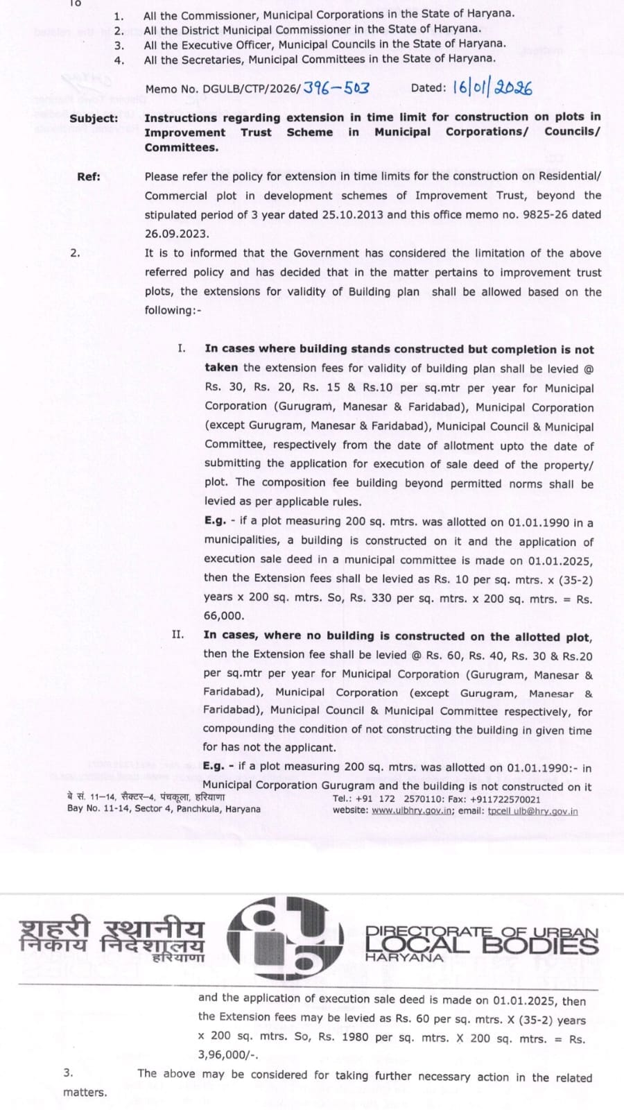 Registration of plots of Municipal Improvement Board will be possible, ownership can also be transferred.
