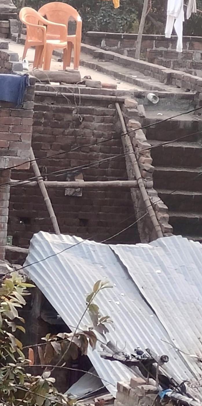 Tin shed collapsed due to cooker explosion, created panicTin shed collapsed due to cooker explosion, created panic