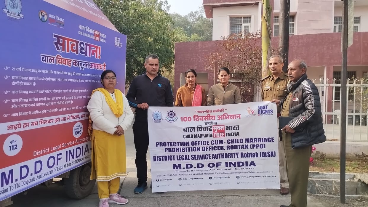 People were made aware against child marriage.