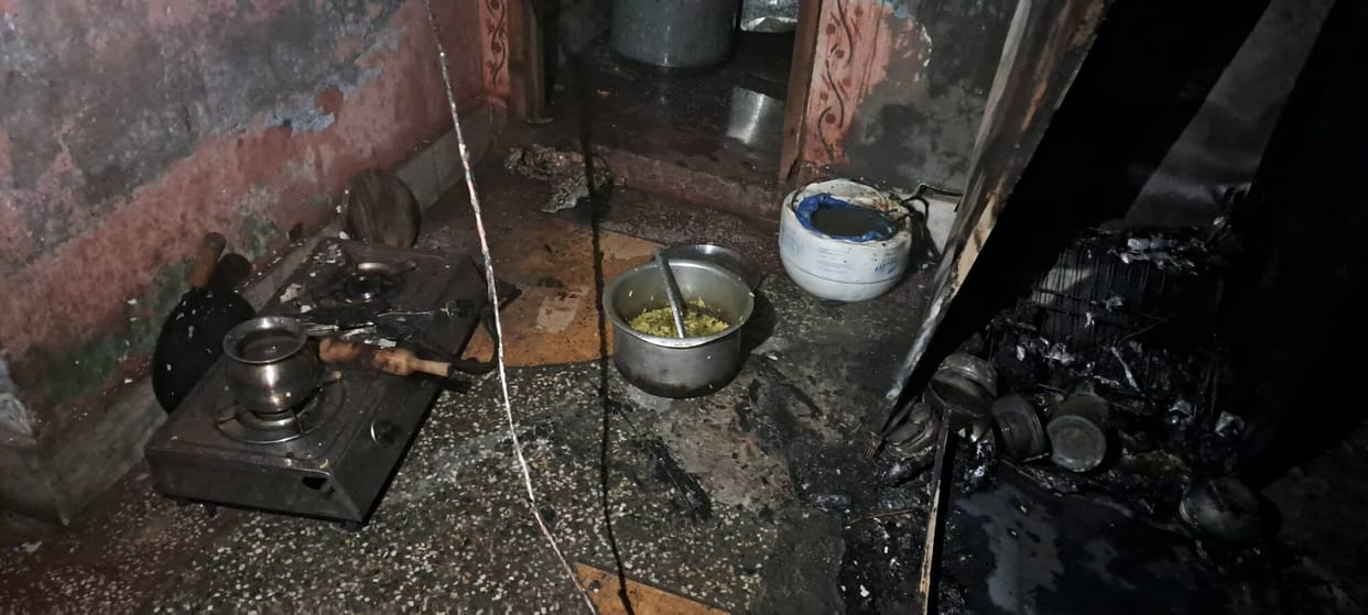 Woman suffers burn injuries after cylinder catches fire