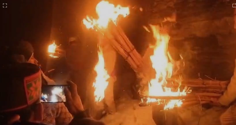 Khaoul festival...tradition of driving away evil spirits by lighting torches