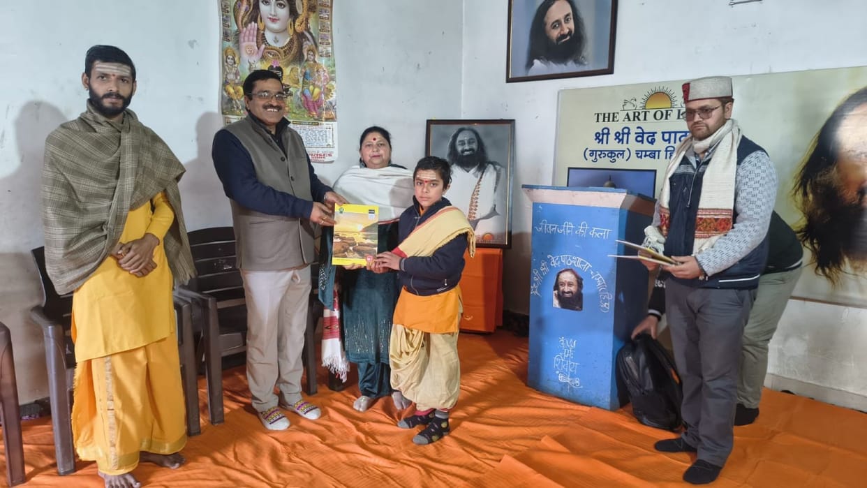 Naman topped in speech and painting competition