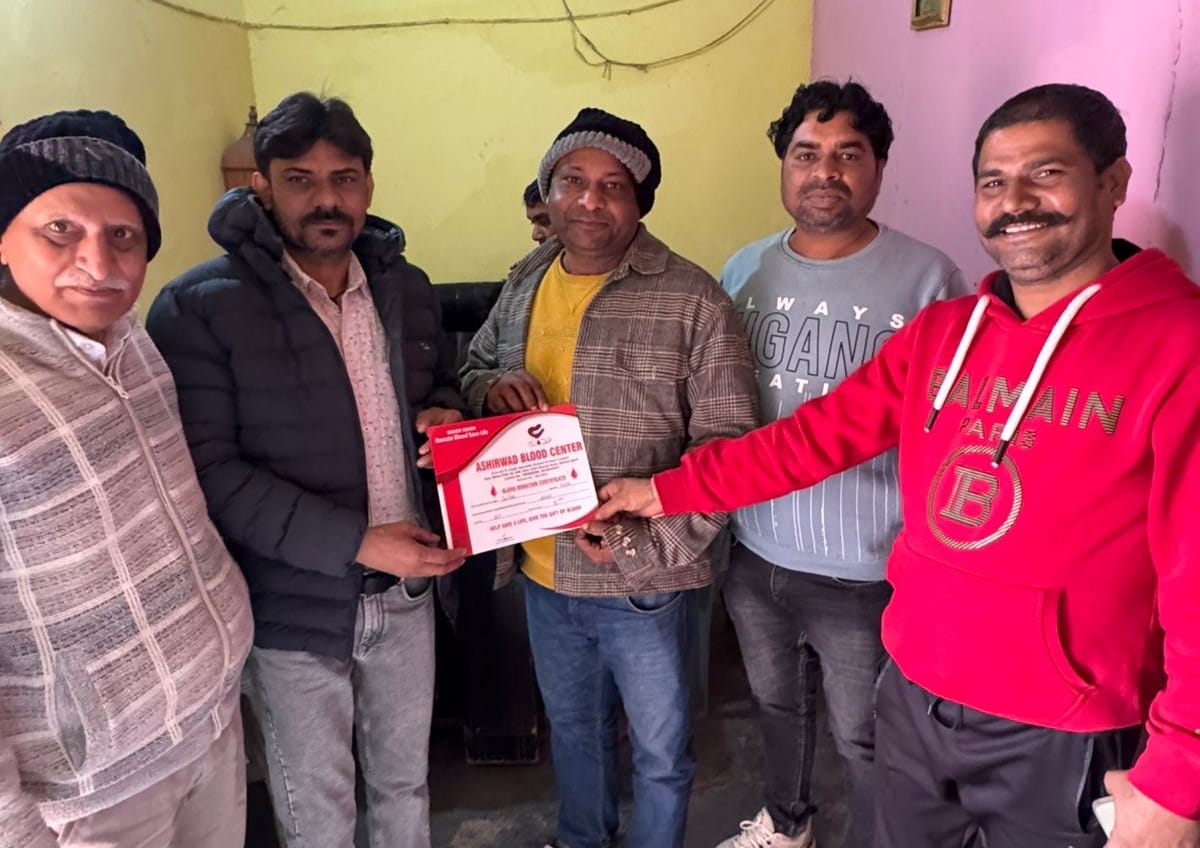 More than 50 units of blood were collected at the camp.