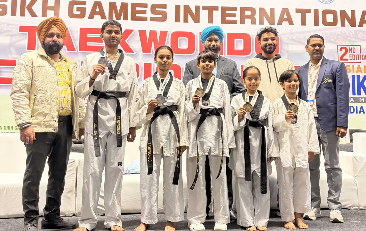 Five players won medals in Asian Taekwondo.