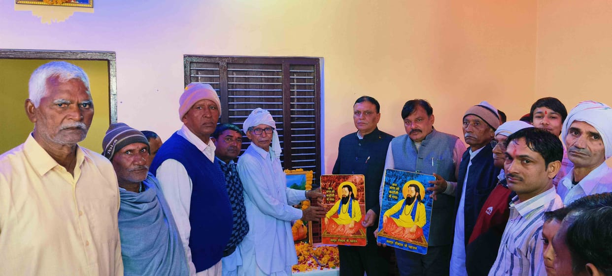 The MLA paid homage to Guru Ravidas.