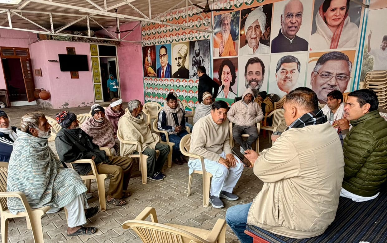 MLA Induraj listened to public grievances and assured them of a quick resolution.