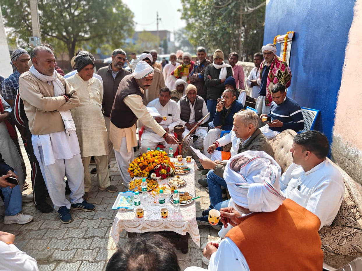 MLA Sunil inaugurated and laid the foundation stone of projects worth Rs 60 lakh in three villages.