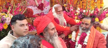 Saints performing Kalpavas took a bath on Maghi Purnima.