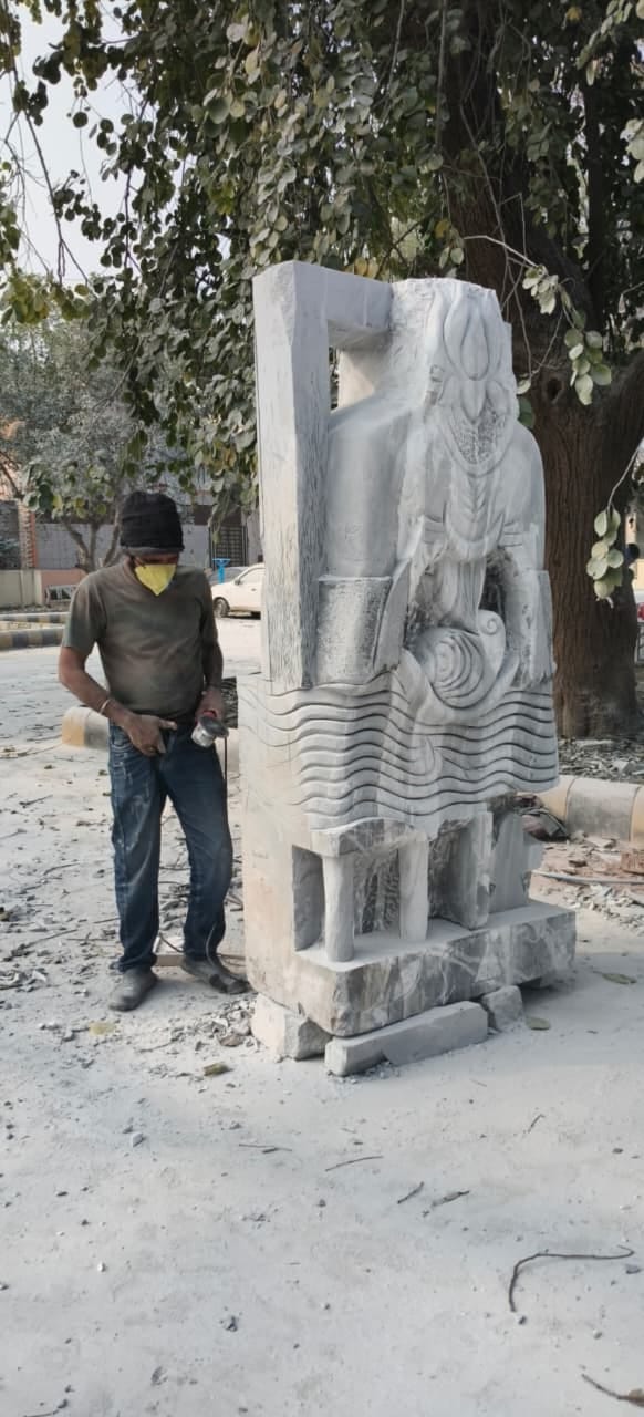 Statues depicting the history of Saraswati will be installed