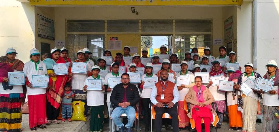 Mushroom production training given to women