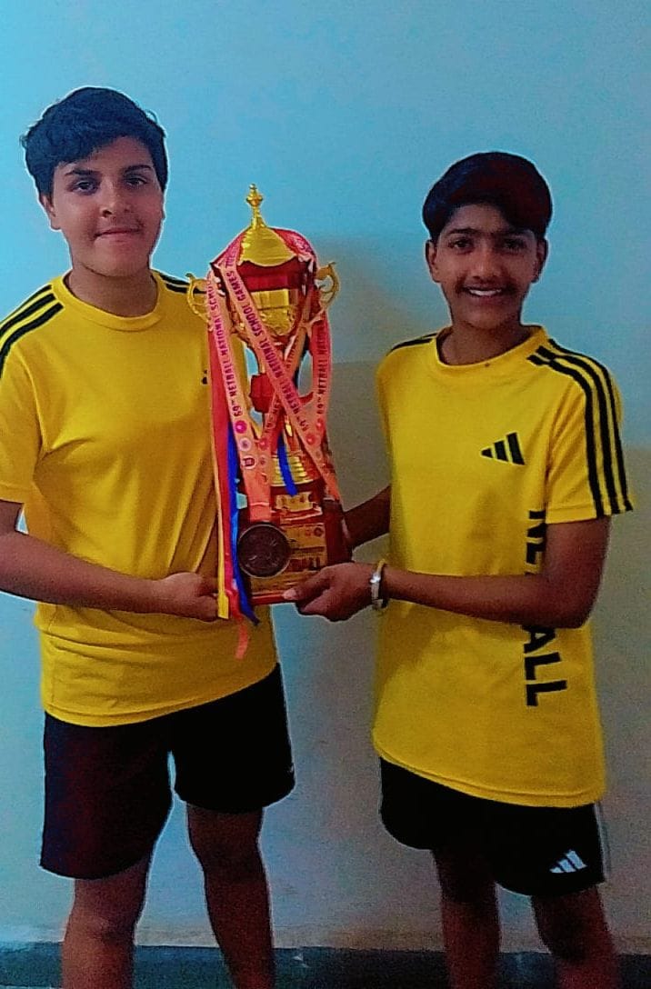 Nancy and Khushi's team secured third place in the national competition.