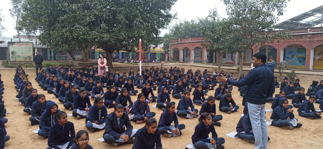 Officials from DIET Machhrauli conducted an inspection at Kanya Vidyalaya Bahu.
