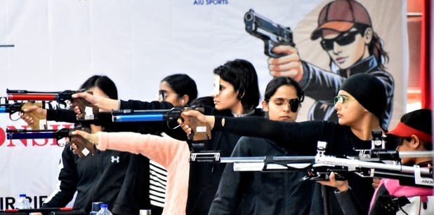 Women shooters showcase their strength in the shooting competition