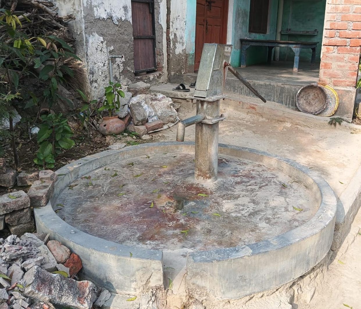 2.45 lakh spent on rebar and repairs, hand pumps spewing contaminated water