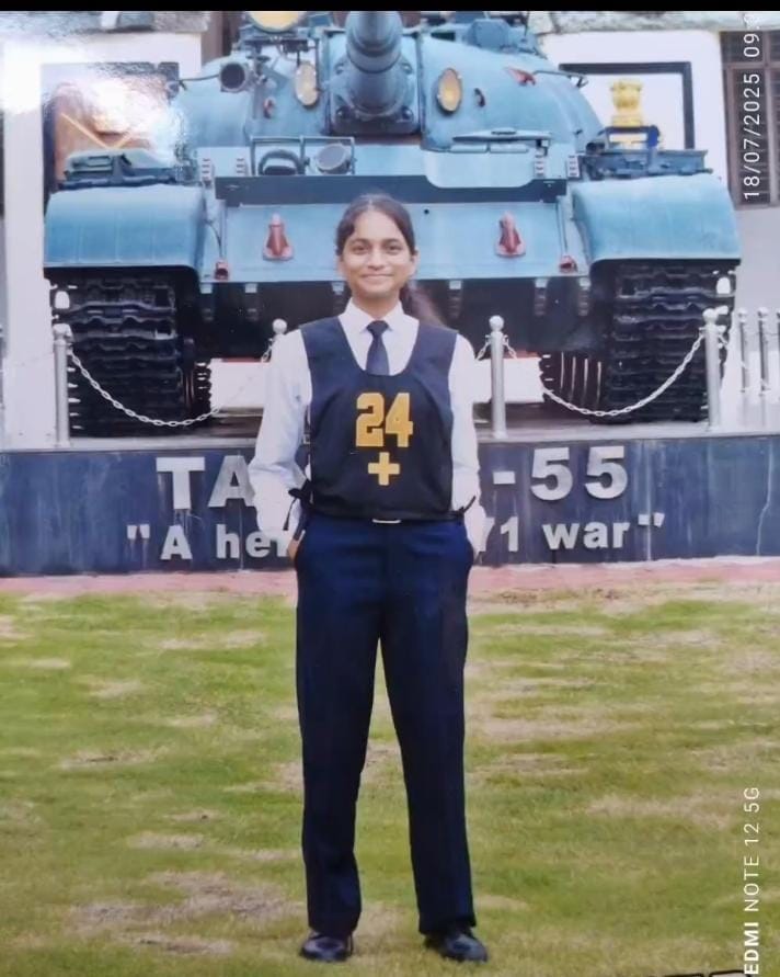 Kashish, who dared to dream big, has reached her goal of wearing the NDA uniform through her determined journey.