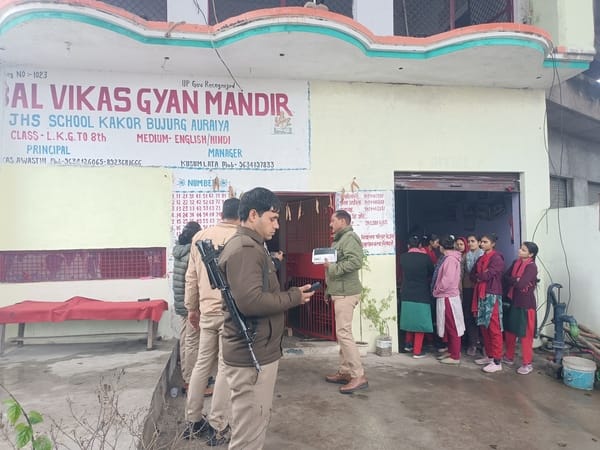 Thieves broke into the school door and even stole notebooks and pens.