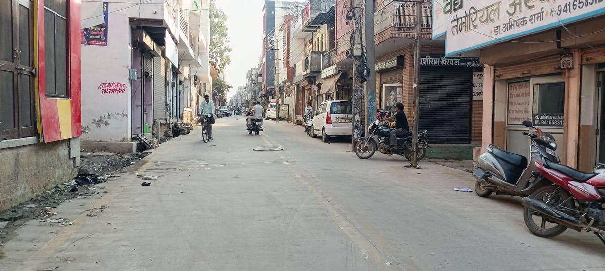 The absence of speed breakers on the road constructed six months ago has raised fears of accidents.
