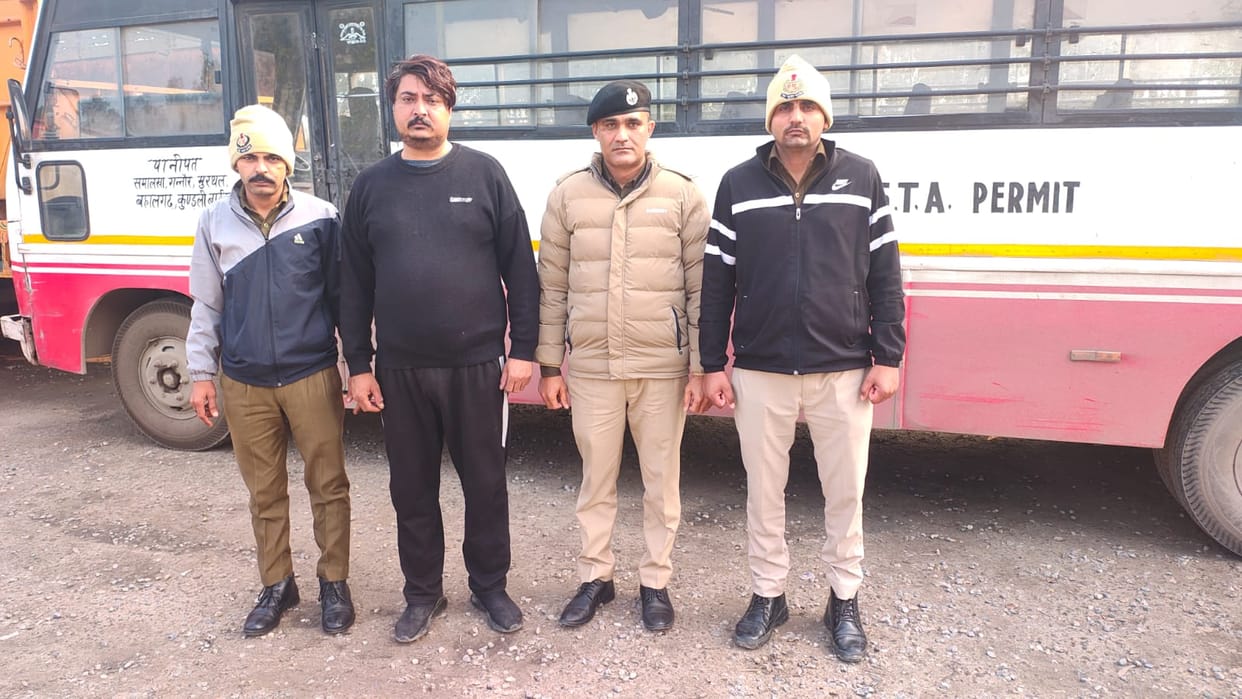 A motorcyclist was caught in the industrial area with five crates of locally made liquor.