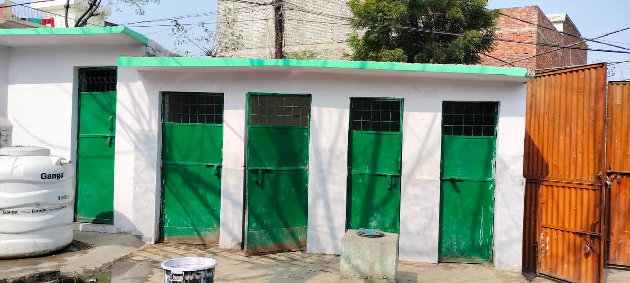 The girls' toilets in schools are in a dilapidated condition, surrounded by filth, and even the doors are broken.