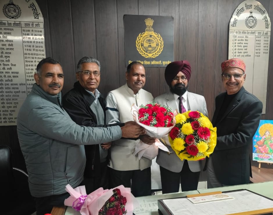 Dr. Satpal took over the post of Deputy District Elementary Education Officer