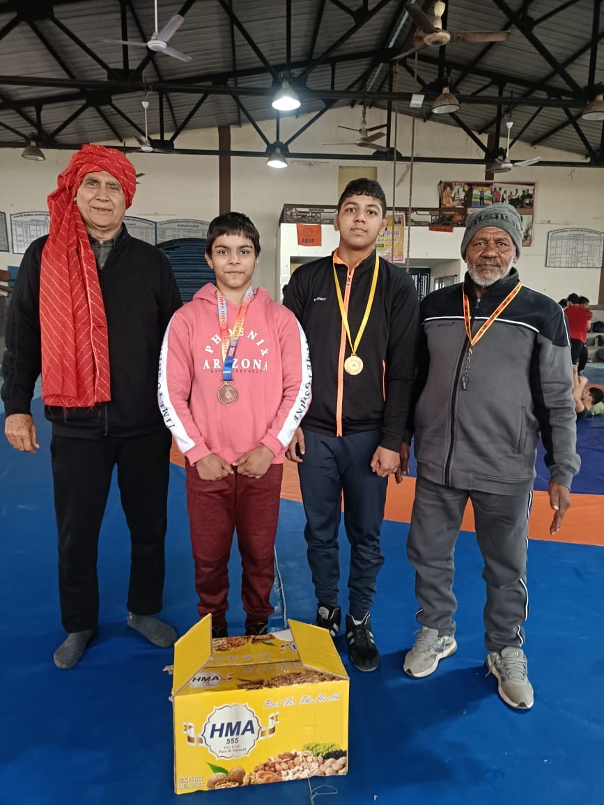 Ankita won gold and Deepanshi won bronze in wrestling.