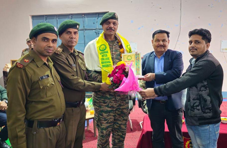 Lieutenant Devendra Kumar was given a farewell speech