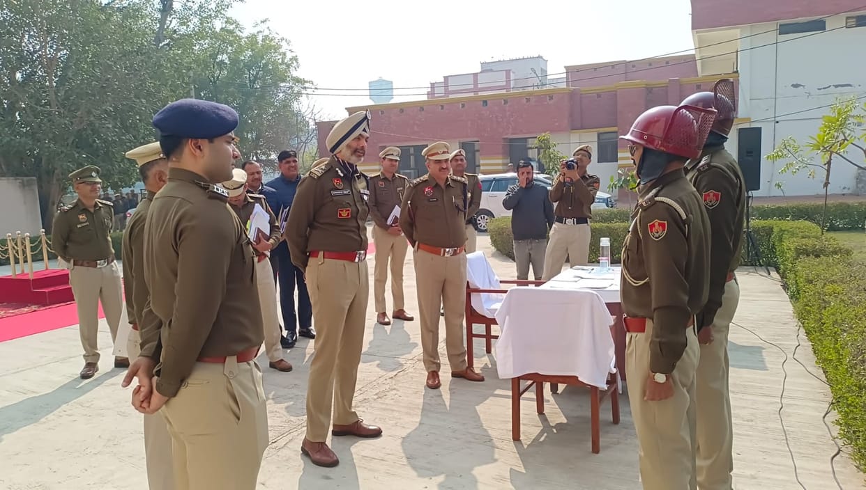 Inspector General of Police Simardeep Singh inspected police stations and reviewed law and order drills