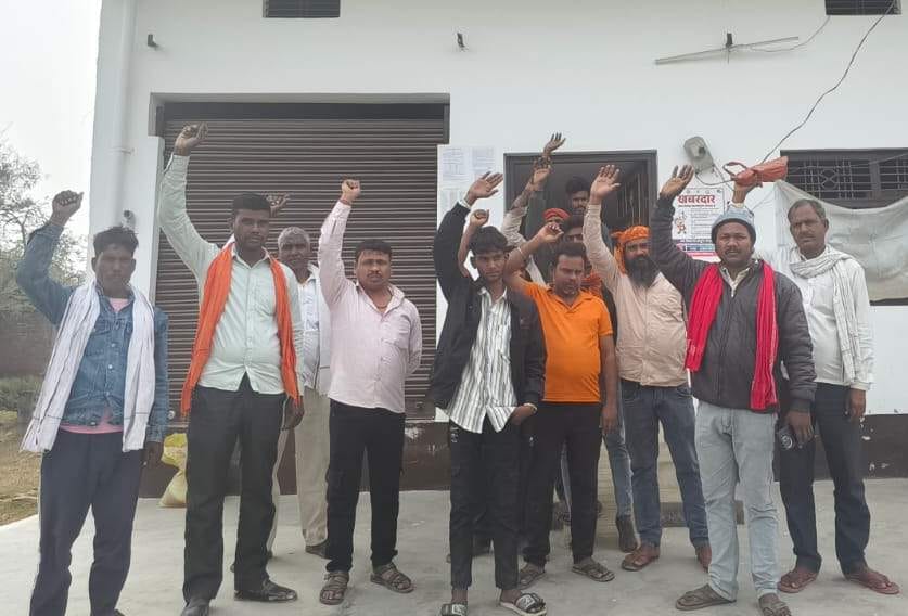 Villagers protested, angered by the lack of nutritious food.