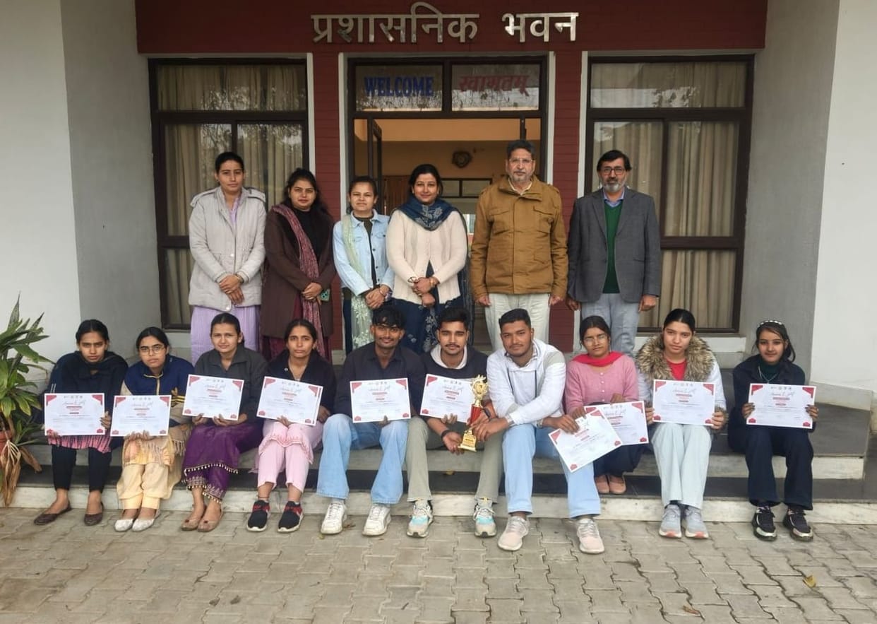 Rajiv Gandhi College team secured second position in Inter State Youth Festival
