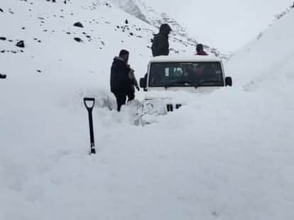 An iceberg fell near the North Portal of the Atal Tunnel.