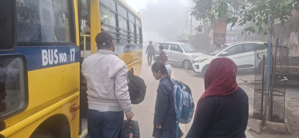 The morning fog slowed down traffic, causing people to arrive at their destinations late.
