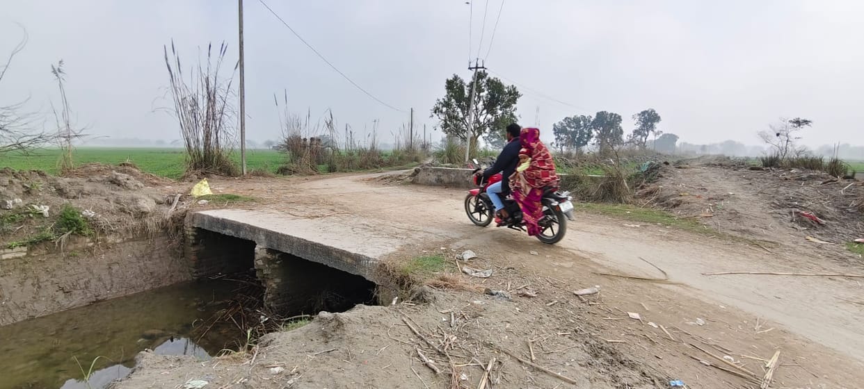 Broken culvert railings could lead to accidents