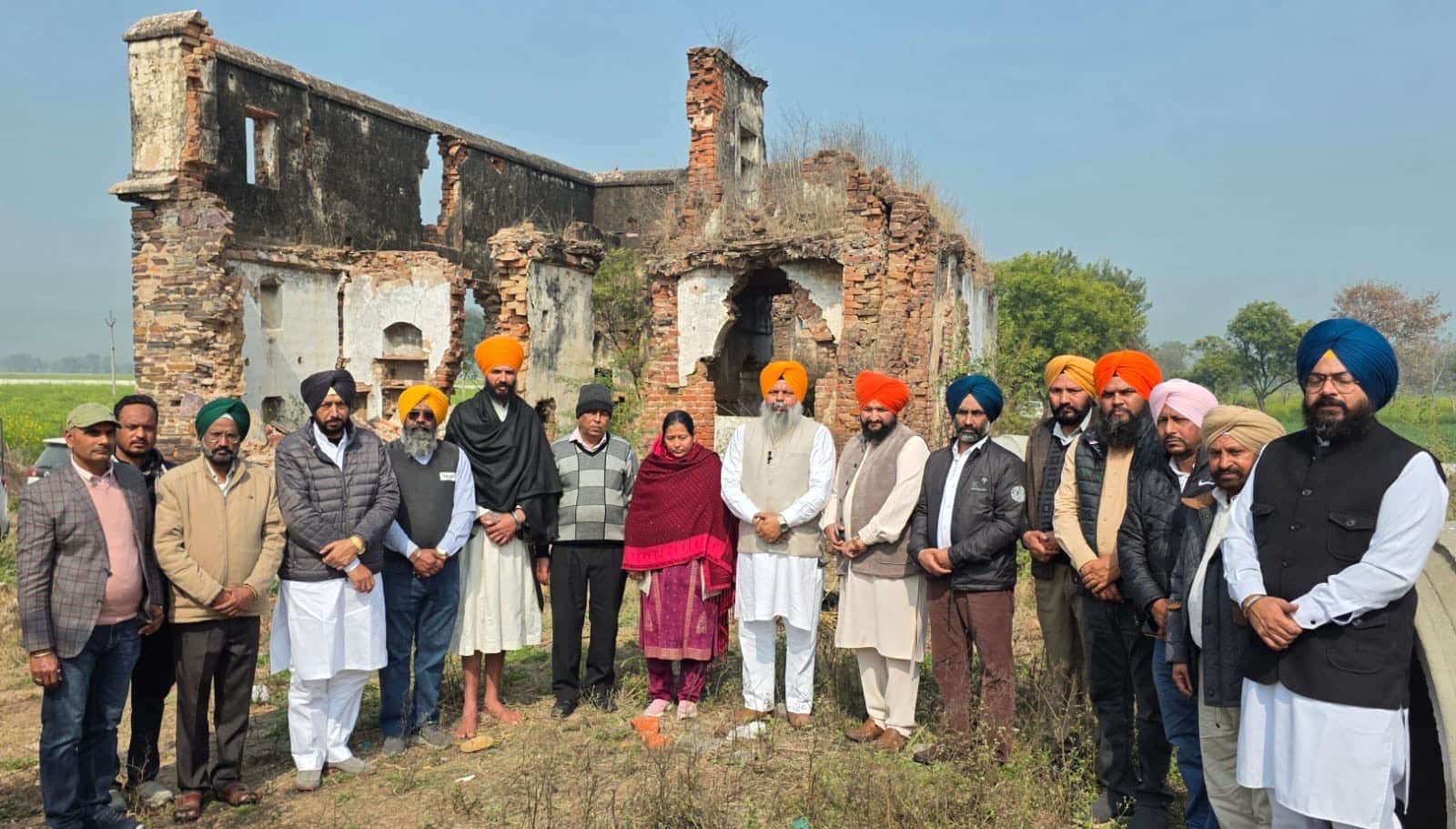 फोटो : होंद चिल्लड़ में 1984 के सिख नरसंहार की स्मृति में आयोजित कार्यक्रम के दौरान इंजीनियर मन