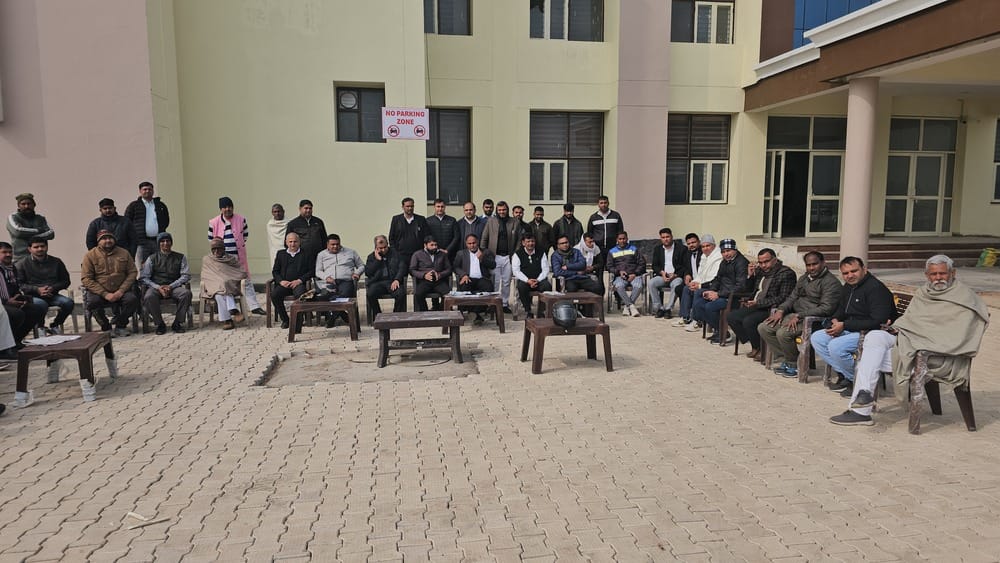 Lawyers suspend work due to lack of chambers; typists also left without workspace.