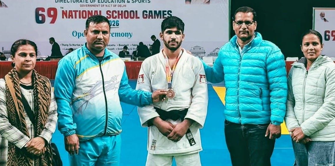 Bhavya Gulia won bronze medal in National School Games Judo