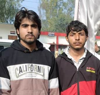 गांव  इस्सोपुरटील निवासी अरशद हत्याकांड के पकड़े गए आरोपी। पुलिस