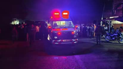An elderly man was run over by an unknown vehicle, he died on the spot,