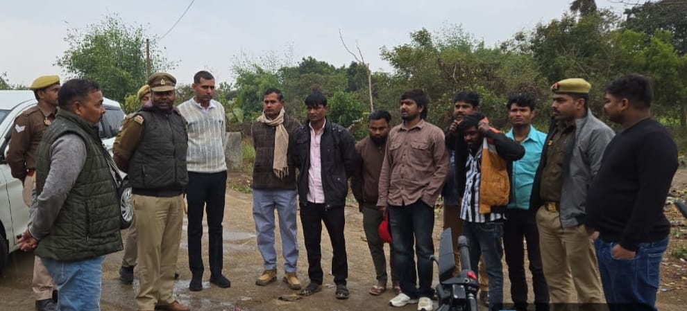 RPF and GRP teams conducted investigations around the railway line.