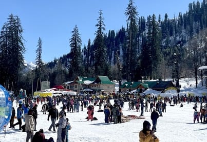 This time, Manali got snow, but the tourists melted away.