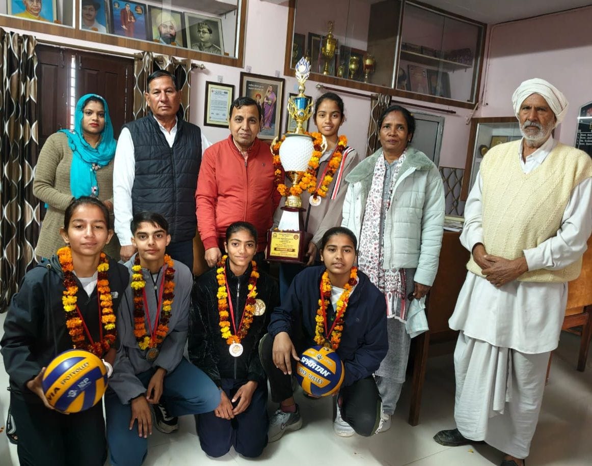 The girls from Ujhana showcased their talent at the Rock Ball National Championship.