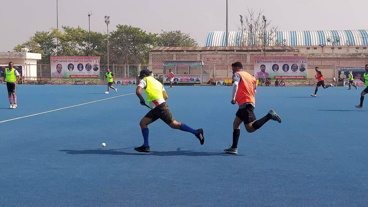 105 players showcased their skills in the trials for the Civil Services Hockey Tournament.