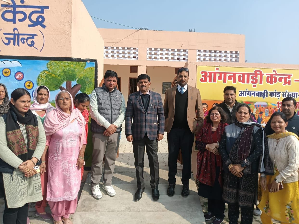 The ADC inspected the Anganwadi center.
