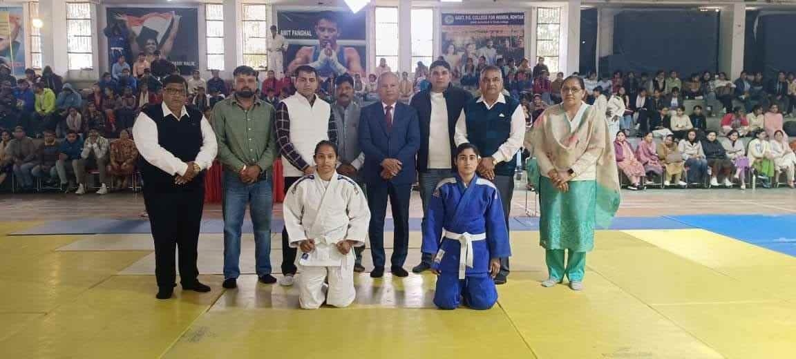Anuradha finished first in the 48 kg Judo weight category, Rekha Rani second.