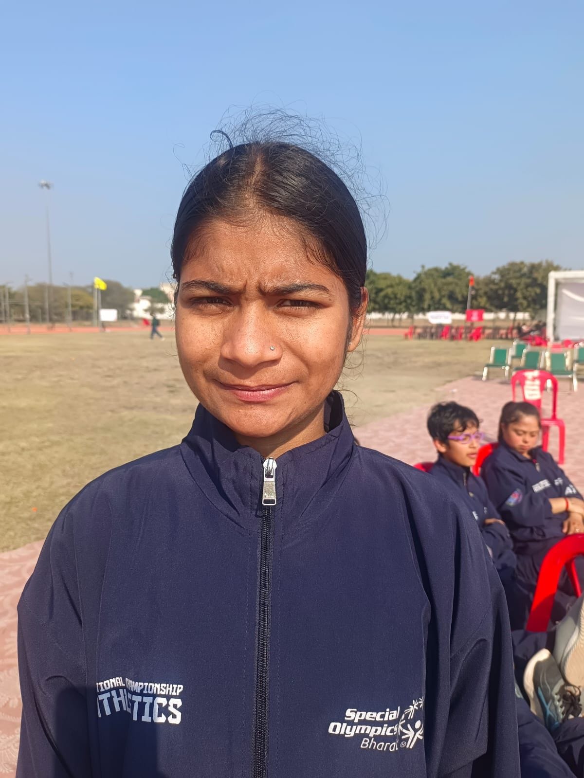 Kavya from Chandigarh, who can't speak, responds by winning a medal in a race.