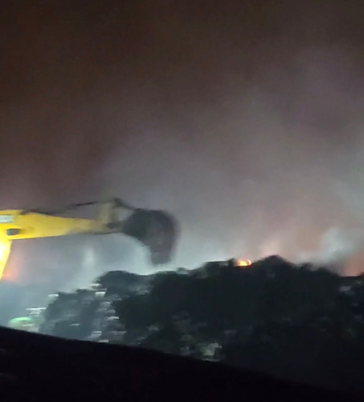 The fire continued to smolder for six hours in the biomedical waste dump in Aryanagar, leaving the villagers unconscious from the smoke.