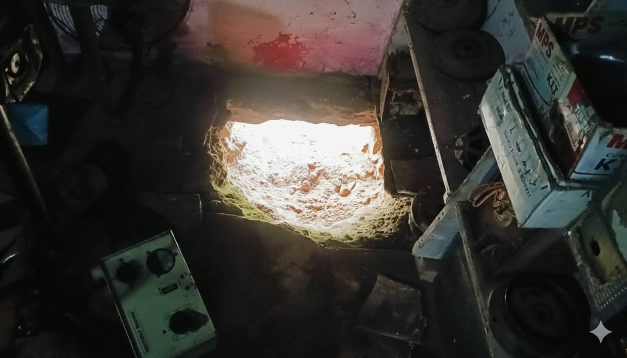 30,000 rupees stolen from the shop along with copper wire