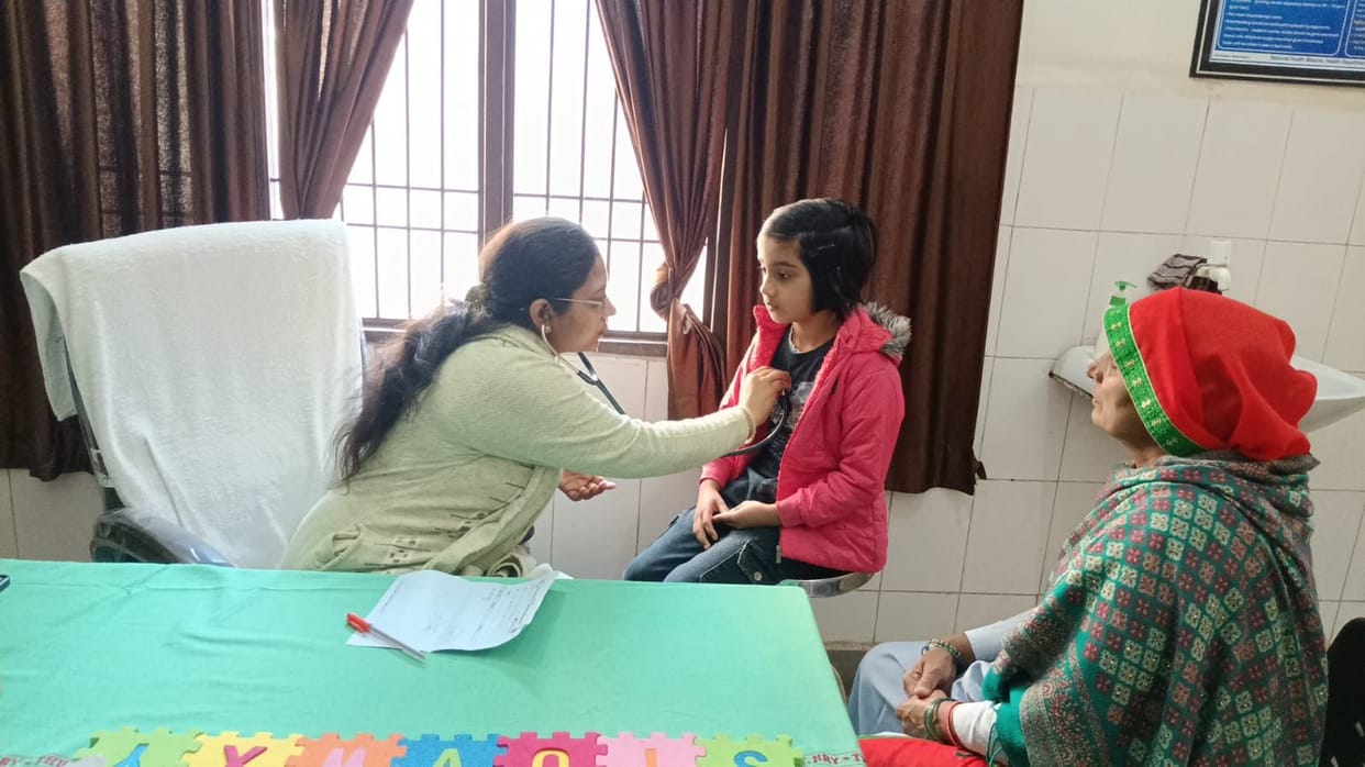 With the changing weather, the number of children visiting the OPD has increased, with 20 more patients in two weeks.